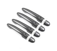 BLNETU Accessori Auto ABS Struttura In Fibra Di Carbonio Maniglia Esterna Della Porta Copertura Trim Per Renault Per Megane 3 MK3 III 2008-2016(G)