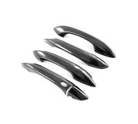 BLNETU Accessori Di Protezione Automatica ABS Per Hyundai Per Tucson NX4 2021 2022 2023 Chrome Car Door Handle Cover Trim Decorazione Styling(Carbon fiber black)