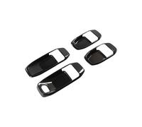 BLNETU Auto Porta Maniglia Interna Ciotola Decorazione Dell'autoadesivo Della Copertura Trim Per Jeep Per Wrangler JL Per Gladiator JT 2018 2019-2023 (Carbon Fiber pattern-4Doors)