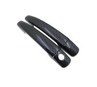 BLNETU Copertura Per Maniglia Della Portiera Auto Per Peugeot 208 2012 2013 2014 2015 2016 2017 2018(Black for 2 door)