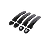 BLNETU Gloss Black Chrome Car Door Handle Covers Accessori Styling Adesivi Per VW Per Golf 5 MK5 Per Rabbit 1K 2004-2009(Black,4)