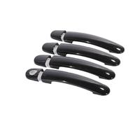BLNETU Gloss Black Chrome Car Door Handle Covers Accessori Styling Adesivi Per VW Per Golf 5 MK5 Per Rabbit 1K 2004-2009(Black,3)