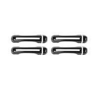 BLNETU Maniglie Esterne Porte Adesivi Decorativi Per Maniglie Delle Portiere In ABS Per Jeep Per Wrangler JL Per JT Gladiator (2018 E Successivi) (Carbon fiber black A)