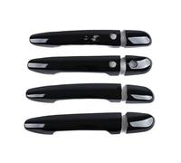 BLNETU Maniglie Esterne Porte Adesivo In ABS Nero Lucido Per La Cornice Della Maniglia Esterna Della Portiera Dell'auto Per Mazda 2 Demio 3 5 6 8 CX3 CX5 CX8 CX9 MX5 (2 Smart Holes LHD)