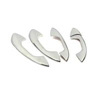 BLNETU Maniglie Esterne Porte Copertura Maniglia Esterna Porta In Fibra Di Carbonio Cornice Modifica Per La Portiera Per C E GLC W177 W213 W205 X253 (Chrome Color A)