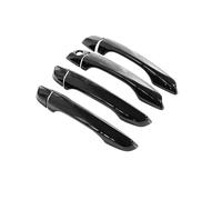 BLNETU Maniglie Esterne Porte Per Citroën C4 Cactus 2014-2023 Coperture Per Maniglie Delle Portiere Auto Impermeabili Cromate Per Guida A Sinistra (LHD) (Metallic Blcak 4pcs)