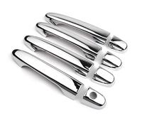 BLNETU Maniglie Esterne Porte Per Civic 2012 2013 2014 2015 2016 - Maniglie Per Portiere Auto Cromate Nere Lucide - Accessori Decorativi (Silver 0 button)