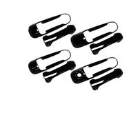 BLNETU Maniglie Esterne Porte Set Cromato Per Jeep Per Grand Cherokee WJ 1999~2004 Parti Esterne Copertura Maniglia Portiera Auto (Carbon Fiber look)