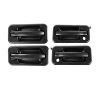BLNETU Maniglie Esterne Porte Set di 4 maniglie esterne per porte esterne nere testurizzate 131609870457 15104792 10360326 per Hummer H2 2003-2009 (4 PZ)