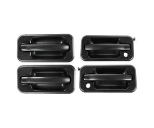 BLNETU Maniglie Esterne Porte Set di 4 maniglie esterne per porte esterne nere testurizzate 131609870457 15104792 10360326 per Hummer H2 2003-2009 (4 PZ)
