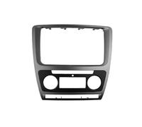 BLNETU Mascherina Autoradio 2 DIN per Skoda per Octavia, Montaggio su Pannello Audio Stereo, Kit di Installazione, Adattatore per Cornice Cruscotto Telaio Fascia Radio(Auto AC)