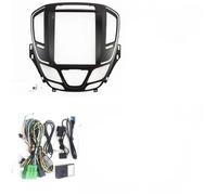 BLNETU Mascherina Autoradio da 9,7 Pollici con Lettore MP5 Android GPS Cornice 2 DIN Cover Cruscotto per Opel per Insignia 2014-2018 Telaio Fascia Radio(Frame an canbus,Black)