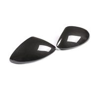 BLNETU per Alfa Romeo per Stelvio 2017 2018 2019 2020 2021 2022, 1 Paio di Calotte per Specchietti Retrovisori Laterali, Nero Lucido/Fibra di Carbonio(Carbon Fiber Look)