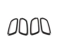 BLNETU Per Jeep Per Grand Cherokee 2011+ Decorazione Interna Per Auto Maniglia Per Porta Ciotola Anello Adesivo Modanature Interne (Carbon Fiber Grain)