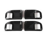 BLNETU Per Jeep Per Wrangler JK 2011-2017 4 Porte Car Interior Door Handle Bowl Decorazione Cover Trim Adesivi (Black)
