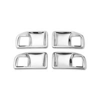 BLNETU Per Jeep Per Wrangler JK 2011-2017 4 Porte Car Interior Door Handle Bowl Decorazione Cover Trim Adesivi (Chrome)