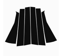 BLNETU per Mercedes per Benz Classe A W169 5 Porte Hatchback 2005-2012 6 Pezzi Adesivi per Modanature Montanti Finestrini Portiera Auto(Matte Black)