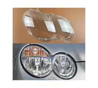 BLNETU per Mercedes per Benz CLK-Class W209 2004-2006 Auto Anteriore Faro Copertura Lente dei Fari Copertura Paralume Trasparente Guscio della Lampada(with Stripe Right)