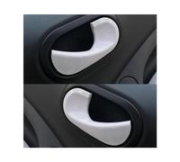 BLNETU Per Mercedes Per Smart 453 Per Fortwo Per Forfour Adesivi Decorativi Per Maniglia Interna Della Portiera Interna Dell'auto (Bianca)