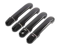 BLNETU Per Nissan Per Note E11 2005-2012 Nero Lucido Nastro Parte Esterna Auto Maniglia Della Portiera Coperture Trim Styling Adesivi Accessori(A,2 buttons)