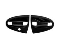 BLNETU Per Smart 451 Per Fortwo Accessori Auto Maniglia Per Portiera Dell'auto Ciotola Copertura Protettiva Antigraffio Adesivo Con Finiture Cromate(Door Bowl Black)