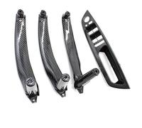 BLNETU Per X5 X6 E70 E71 E72 2007-2013 LHD RHD Maniglia Della Porta Pannello Interno Tirare Il Rivestimento Del Pannello Del Bracciolo Sostituzione (RHD Carbon pattern set)