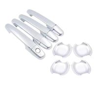 BLNETU Rivestimento Cromato Per Maniglie Delle Portiere Auto Per Toyota Per Corolla Per Axio Per Altis Per Fielder Per Auris E140 E150 2007-2013(HandleBowl 1 Keyhole)
