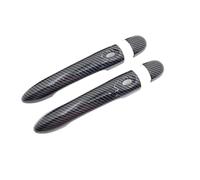 BLNETU Rivestimento Per Maniglie Delle Portiere Auto Per Renault Per Clio IV MK4 2012 2013 2014 2015 2016 2017 2018 2019(No Keyhole 2 Buttons)