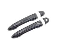 BLNETU Rivestimento Per Maniglie Delle Portiere Auto Per Renault Per Clio IV MK4 2012 2013 2014 2015 2016 2017 2018 2019(1 Keyhole 1 Button)