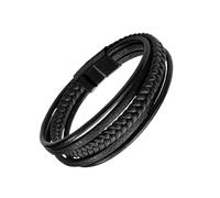 BLNGET Braccialetto da uomo intrecciato a mano con robusta lega e chiusura magnetica per l'uso quotidiano o occasioni romantiche per coppia, As show