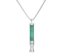 BLNGET Collana di respirazione per la cessazione del vizio, gioielli di energia naturale, ciondolo in acciaio e metallo, sollievo ansioso, As show, acciaio al titanio e acciaio inox