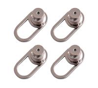 BLNGET Confezione da 4 chiusure a U per orecchini, pratici stabilizzatori in metallo per orecchini pesanti e orecchie cadenti, As show, silicone rame