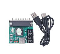 BLNGET Scheda Diagnostica Del Computer Portatile 4 Cifre Porta Parallela Schede Madri Test di Guasto Per La Riparazione E La Manutenzione Del Notebook Alimentazione USB Accurato Strumento di