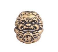 BLNGET Unico ciondolo in ottone a forma di gufo leone che rappresenta fortuna e prosperità, struttura in ottone per chi cerca moda, As show, Rame