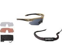 blntackle76 Swiss Eye® B0DPFXDT2Z - Set di occhiali da tiro, occhiali da tiro, occhiali sportivi, lenti intercambiabili, custodia, fascia per occhiali e colore a scelta (kaki/sabbia/coyote)