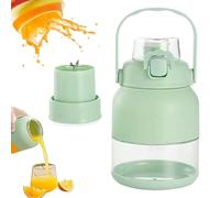 Bloame Blender, Bloame Juicer, Electric Citrus Juicer with Straw and Two Lid, Portable Smoothie Blender Juice Electric for Kitchen, Travel Fruit Juice Squeezer (Green)