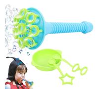 Blobble tori, bolle all'aperto,3x bacchette a bolle per bambini - Bubbles che il manuale dei giocattoli con bacchetta di tromba di vassoio rotondo per viaggi da gioco all'aperto