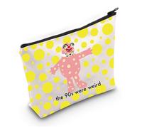 Blobby Makeup Bag Blobby Fans Gifts The 90s were weird Blobby Zipper Bag House Party Gifts, Gli anni '90 erano il Regno Unito