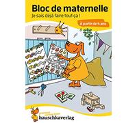 Bloc de maternelle à partir de 4 ans - Mon cahier d'ecole maternelle - coloriage enfant: Bloc de devinettes - Un passe-temps utile et ludique