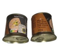 Bloc Foie Gras Canard 2 x 200 g Sud-Ouest con pezzi fegato d'anatra cibo gourmet