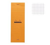 Rhodia Bloc-Notes Shopping 8200C 7,4x21 cm Quadretti 5x5 80 fogli staccabili Orange