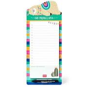 Legami - Blocco Note Magnetico, Don't Forget, 11x26 cm, Carta Certificata FSC®, Carta da 80 g/m², Supporto in Cartoncino Rigido, Base Magnetica, Tema Llama, 60 Fogli Staccabili