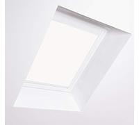Bloc Skylight Blind 2 (55/98) per finestre da Tetto Fakro, Bianco Oscurante - Telaio in Alluminio Bianco