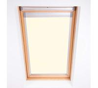 Bloc Skylight Blind P04 - Tenda a rullo oscurante per lucernari Velux, colore: crema, pvc, 105x15x7 cm