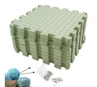 Blocage Des Tapis On Mousse - Piastra Blocage Pour Tricot Crochet, Coussins Épais Légers Pour Alignement Précis | Ensemble Outils Artisanat DIY Atelier Maison Accessoires