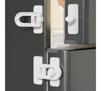 Blocca Cassetti Per Bambini 6 Pezzi Sicurezza Cassetti Bambini con Potente Adesivo, Nessun Trapano Necessarioc, Chiudi Cassetti Bambini per Armadietto Cassetto Armadio Frigorifero