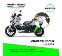 BLOCCA CAVALLETTO ANTIFURTO PUSH & BLOCK Z01 ZONTES 368 G, E, D DAL 2025
