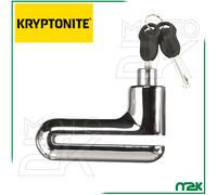 BLOCCA DISCO ANTI FURTO DOPPIA CHIAVE KRYPTONITE CROMATO UNIVERSALE MOTO SCOOTER