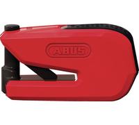 ABUS Granit Detecto SmartX 8078 2.0 serratura a disco freno per moto - serratura intelligente per moto con allarme da 100 dB - funzionamento tramite app livello di sicurezza 18 - rosso