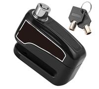 Blocca Disco Lucchetto Allarme Blocco freno a disco Blocco moto Disco ruota di sicurezza Lucchetto Moto Antifurto(Black)